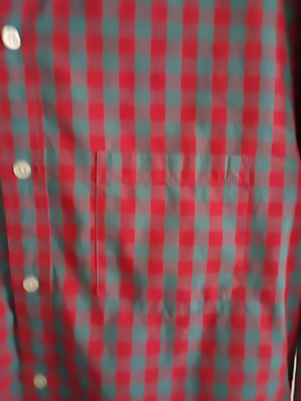 J. Crew Slim-Fit Button-Down Shirt in Red and Teal Check